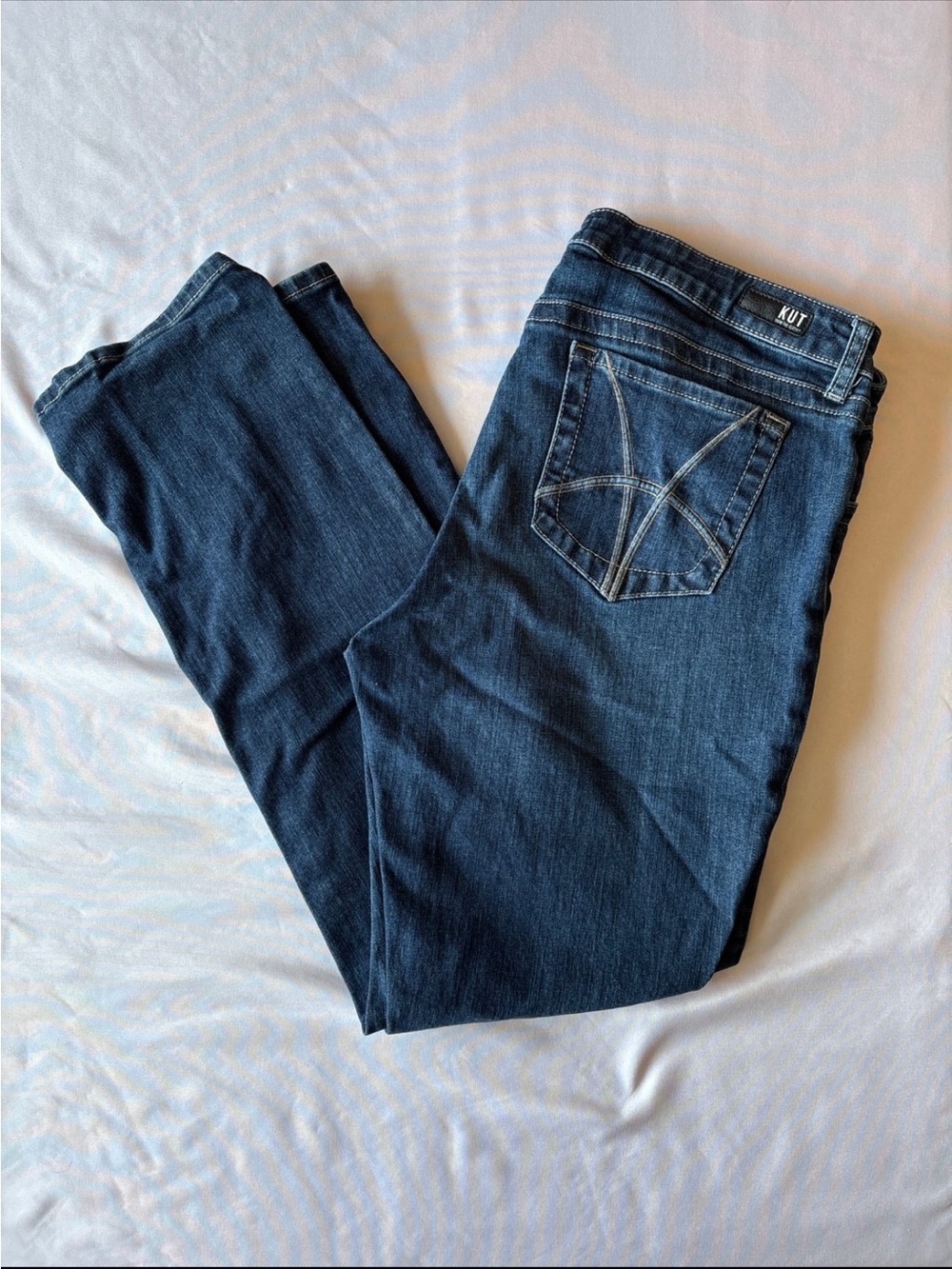 Kut from the Kloth Dark Blue Straight Leg Women's Jeans
